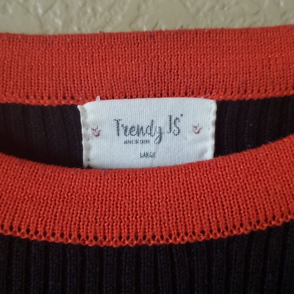 Trendy JS Cropped Ribbed Sweater - Picture 3 of 5